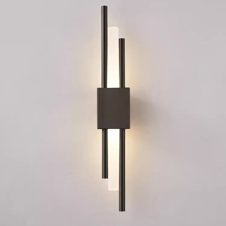 Modern Minimalist Iron Acrylic Strip LED Wall Sconce