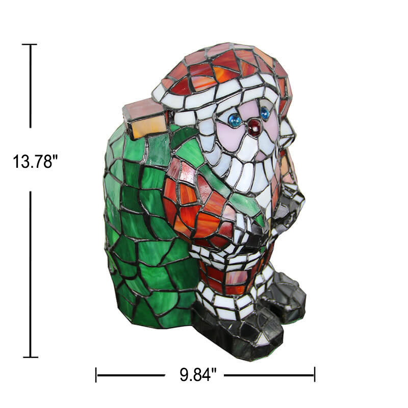 Tiffany Creative Animal Stained Glass 1-Light Table Lamp