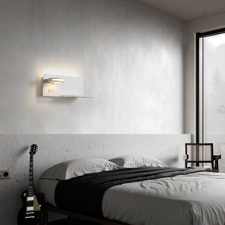 Modern Smart Flat USB LED Reading Wall Sconce