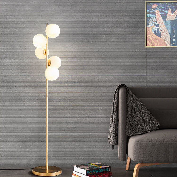 Modern Minimalist White 5-Light Floor Lamp