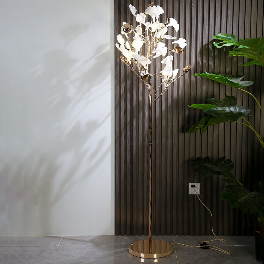 Nordic White 5-Light Floor Lamp
