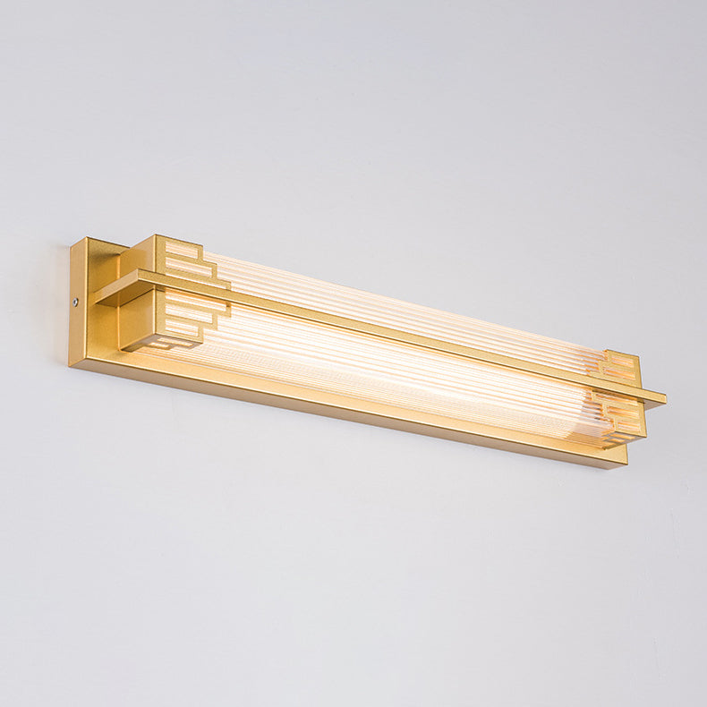 Traditional Chinese Stainless Steel Glass LED Wall Light