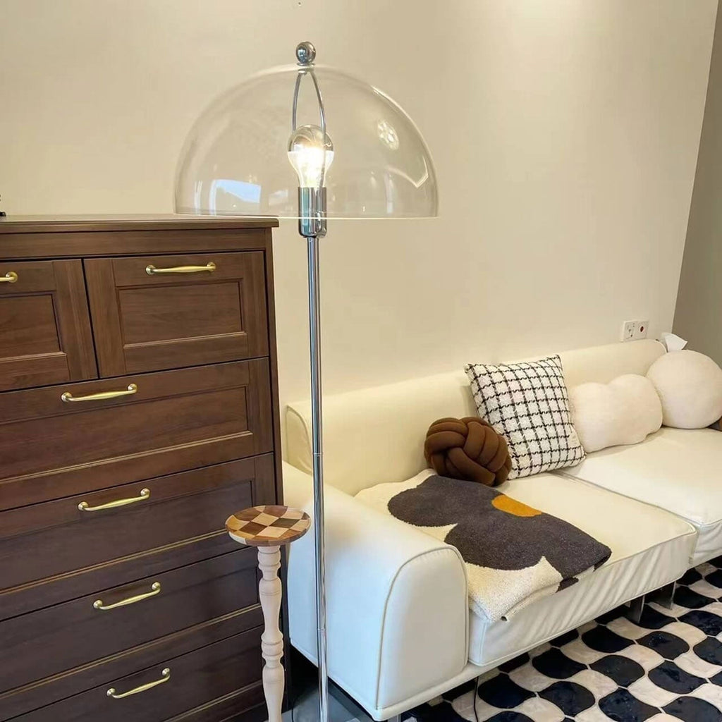 Retro Clear Glass Floor Lamp