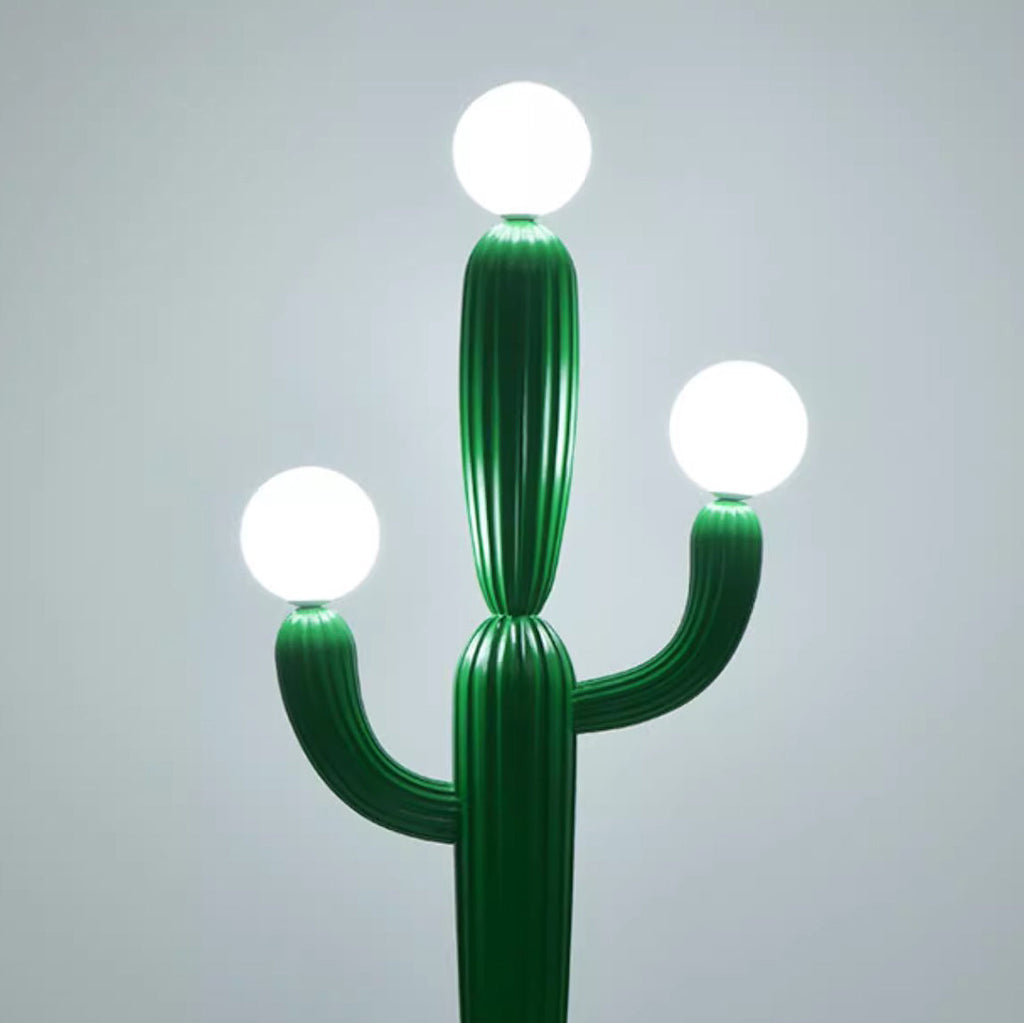 Contemporary Green 3-Light Floor Lamp