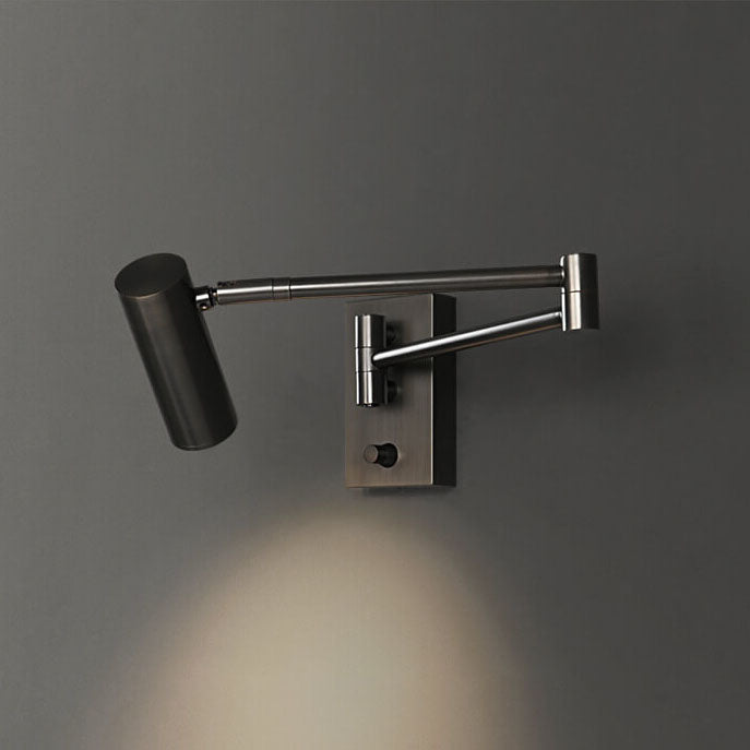 Nordic Luxury Copper Rotatable LED Reading Wall Sconce