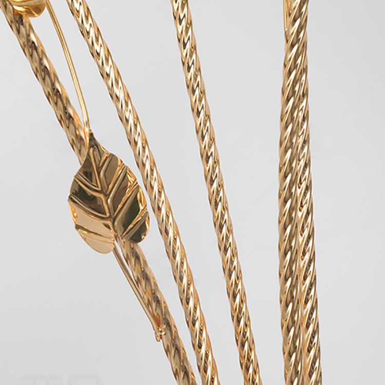 Modern Gold 5-Light Floor Lamp