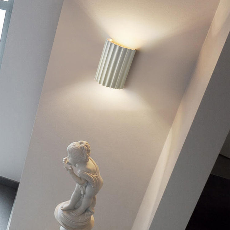 Contemporary Nordic Resin Tiles 2-Light Wall Sconce