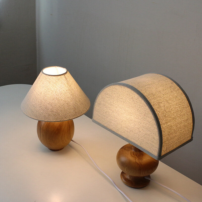 Japanese Wabi-Sabi Vintage Solid Wood Table Lamp Table Lamp