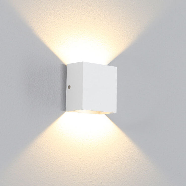Modern Minimalist Square Aluminum LED Wall Sconce