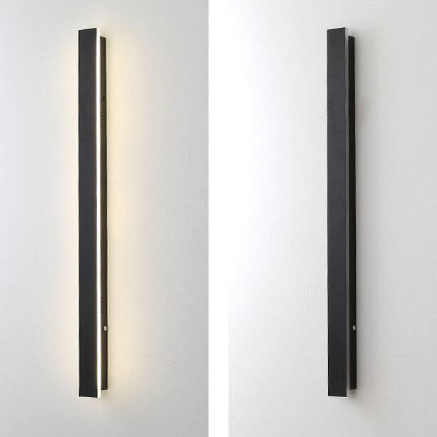 Retro Outdoor Rectangular Strip Waterproof LED Wall Light