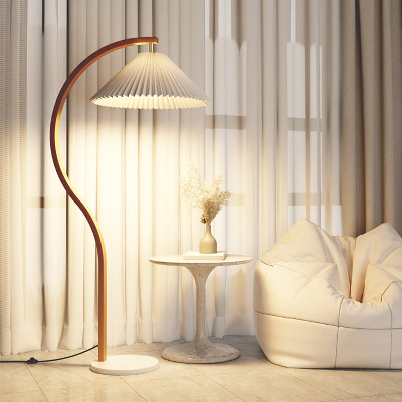 Modern Minimalist Log Wood Floor Lamp