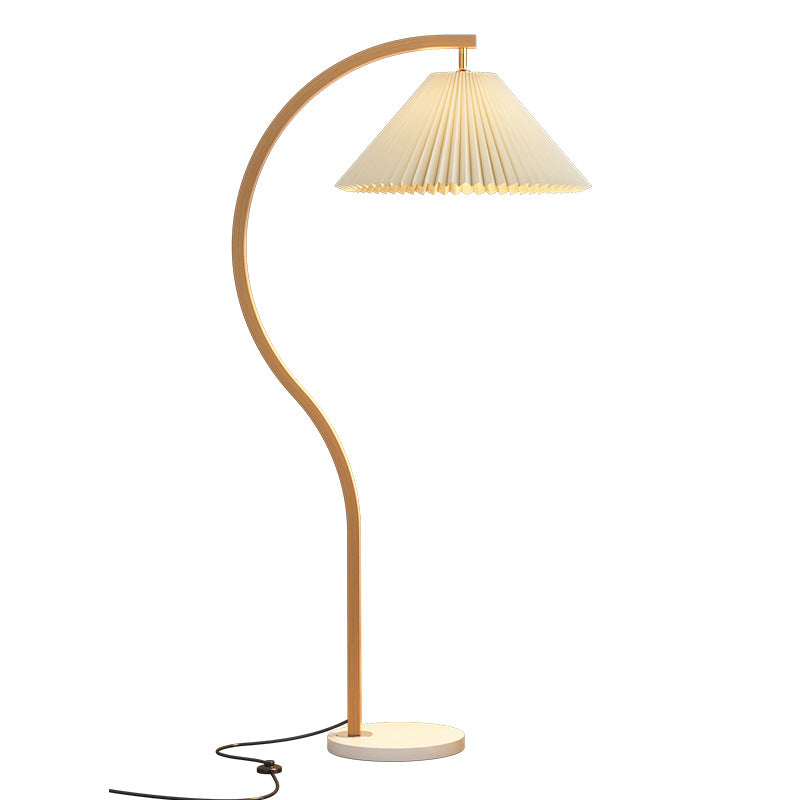 Modern Minimalist Log Wood Floor Lamp
