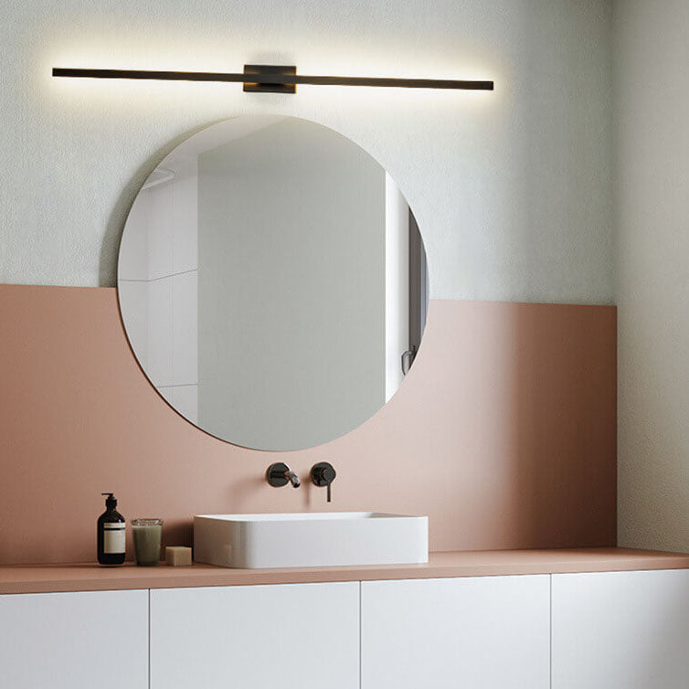 Nordic Minimalist Black Linear LED Vanity Wall Light Sconce