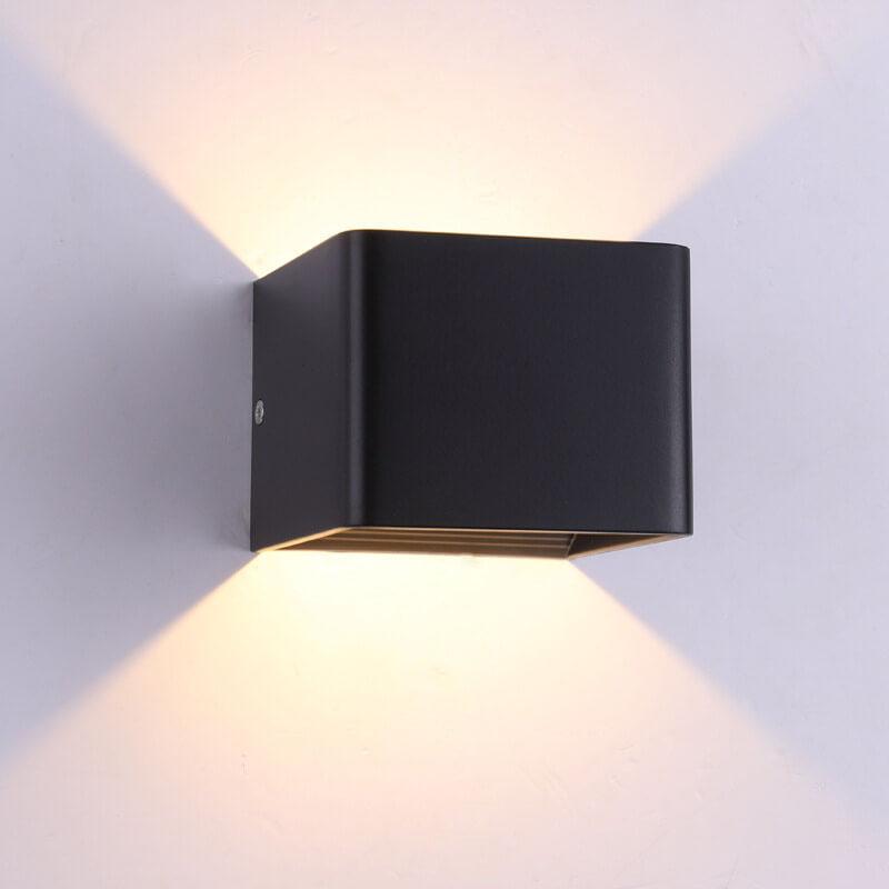 Modern Multicolor Aluminum Square LED Mini Wall Sconce