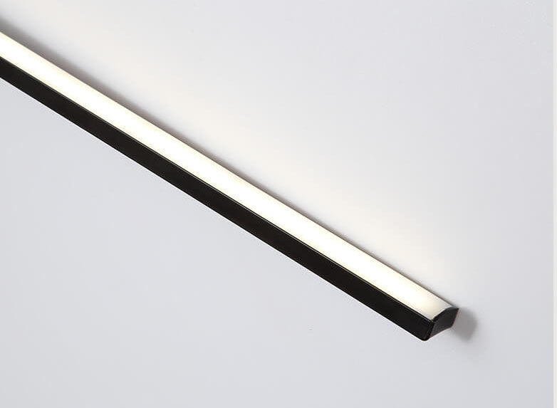 Nordic Minimalist Black Linear LED Vanity Wall Light Sconce