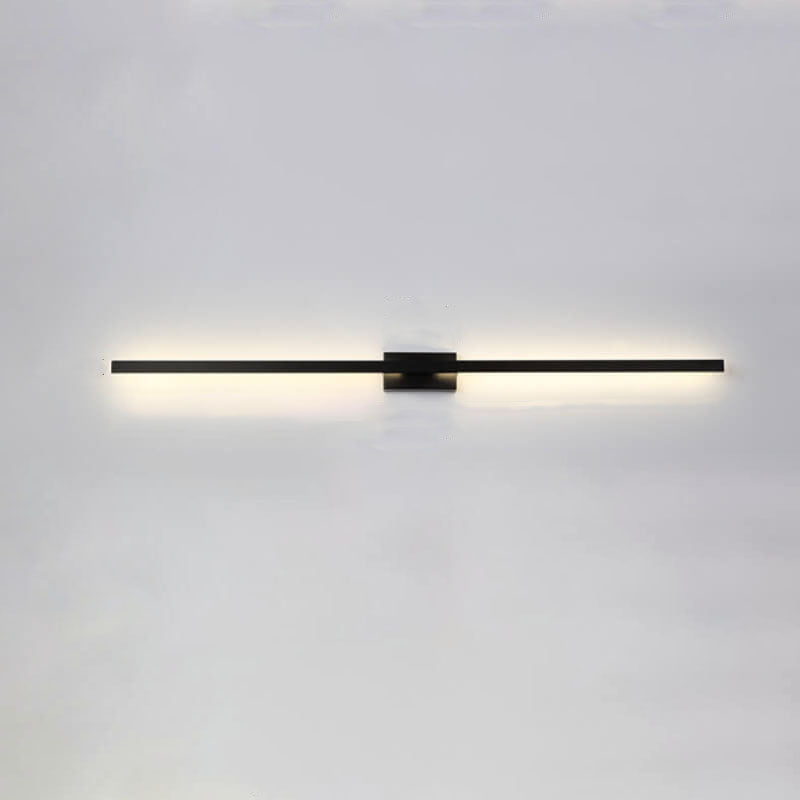 Nordic Minimalist Black Linear LED Vanity Wall Light Sconce