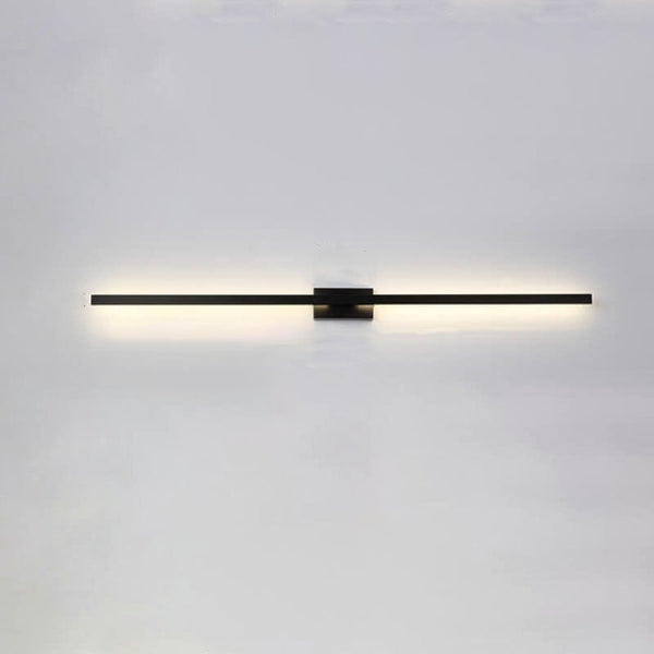 Nordic Minimalist Black Linear LED Vanity Wall Light Sconce