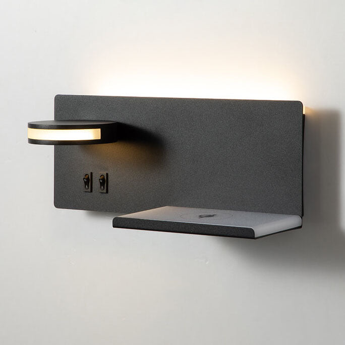 Modern Smart Flat USB LED Reading Wall Sconce