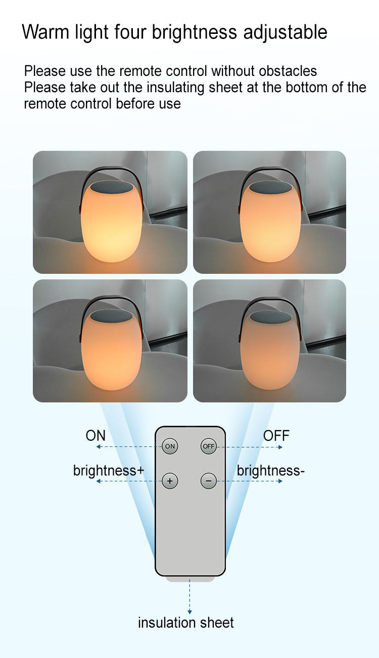 Solar PE Portable Basket LED Outdoor Waterproof Table Lamp