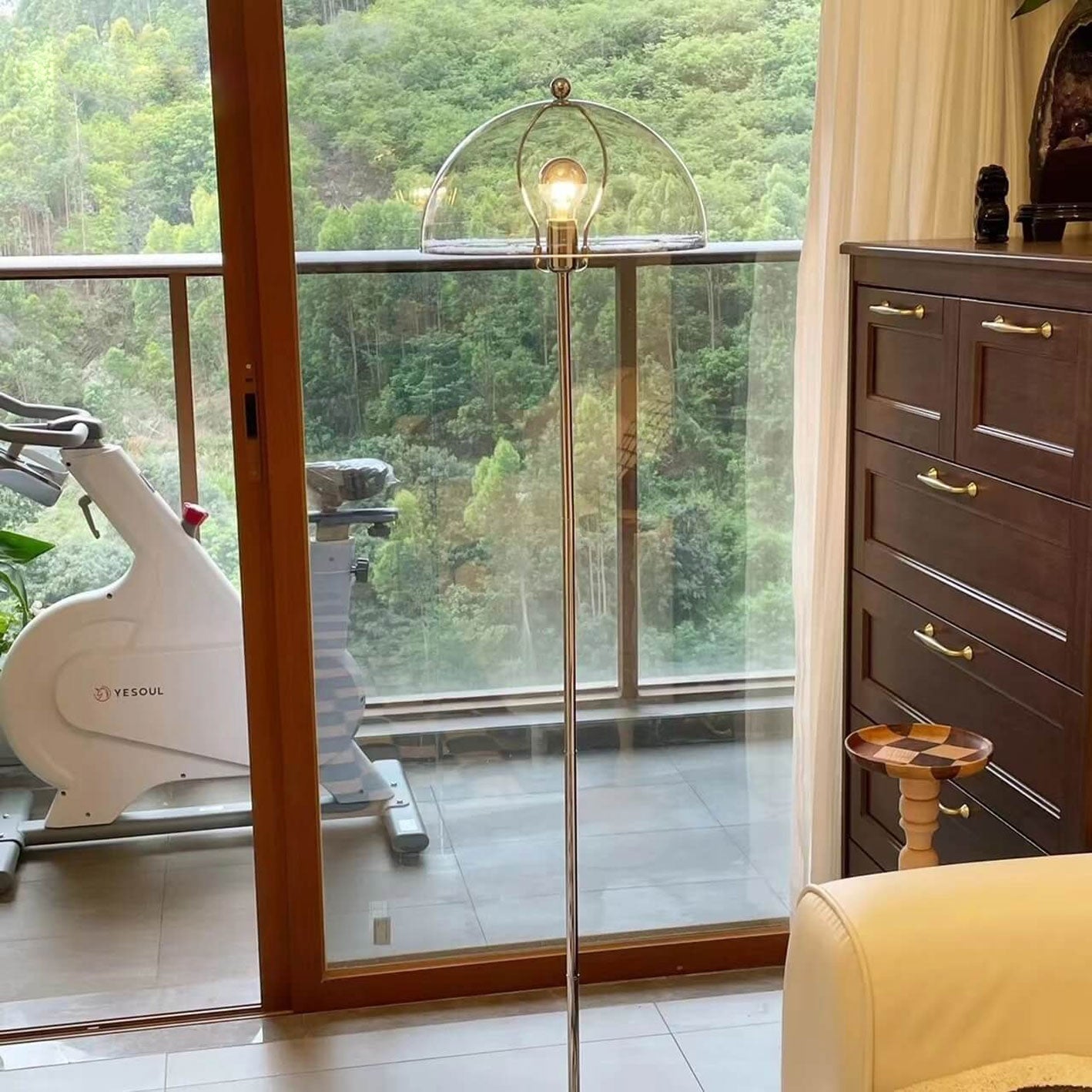 Retro Clear Glass Floor Lamp