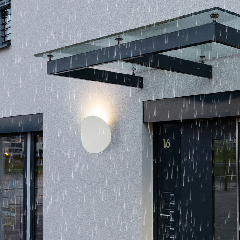 Minimalist Round 1-Light LED Indoor Outdoor Wall Sconce
