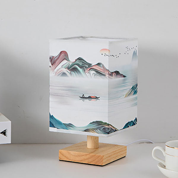 Creative Fabric Square USB LED Table Lamp