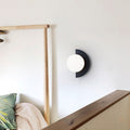 Modern Minimalist Colorful Spherical Glass Wall Sconce