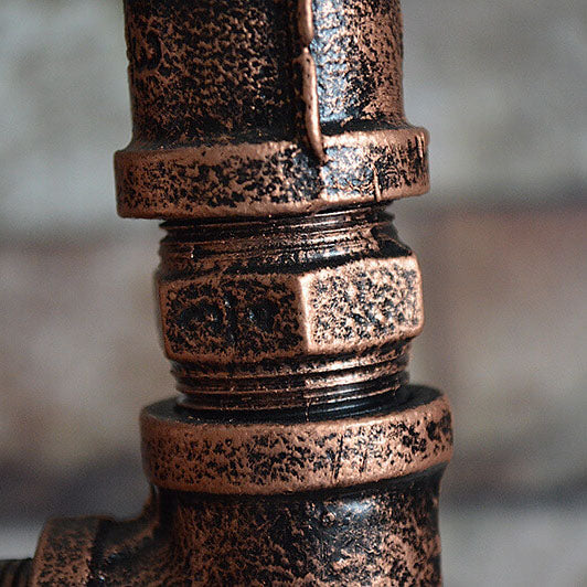 Industrial Steampunk Bronze 2-Light Floor Lamp
