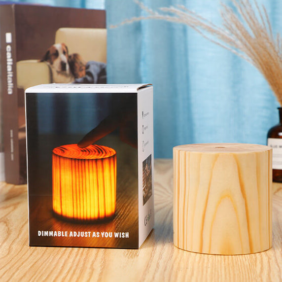 Wood LED Touch Night Light Table Lamp Modern Table Lamp