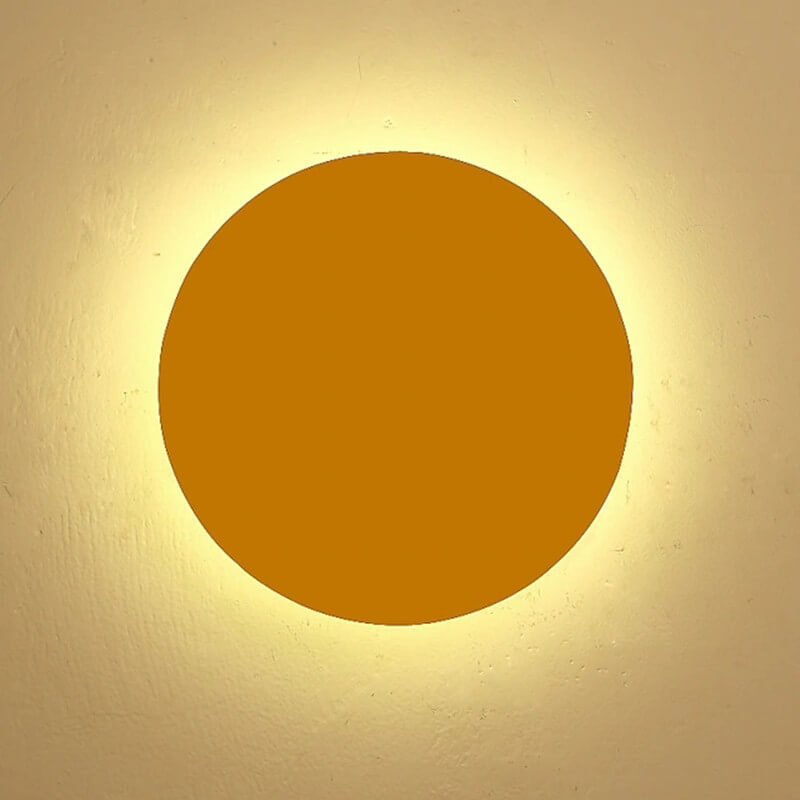 Modern Minimalist Colorful Round Iron LED Wall Sconce