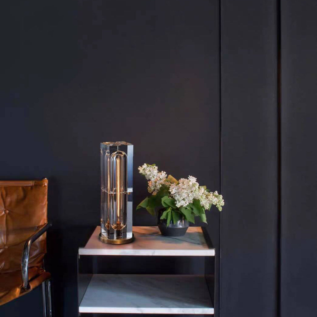 Modern Crystal-Geometric 1-Light Table Lamp