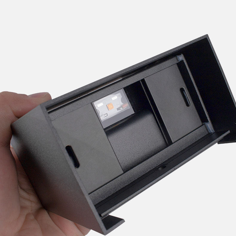 Modern Solid Color Aluminum Square LED Outdoor Wall Light
