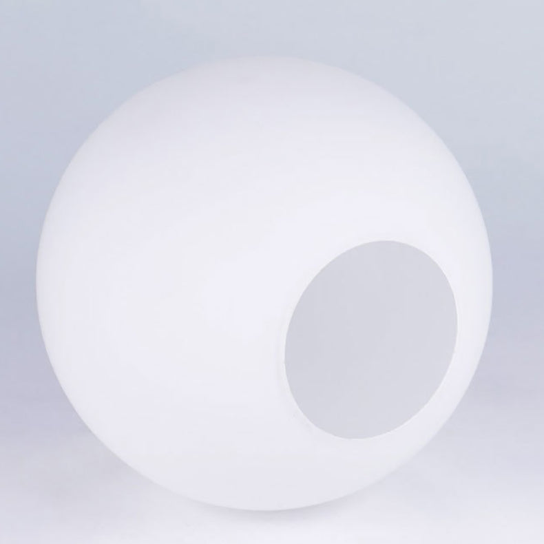 Scandinavian Orb Glass Wood Base 1-Light Table Lamp