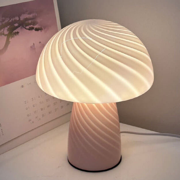 Modern Minimalist Mushroom Glass Table Lamp Table Lamp