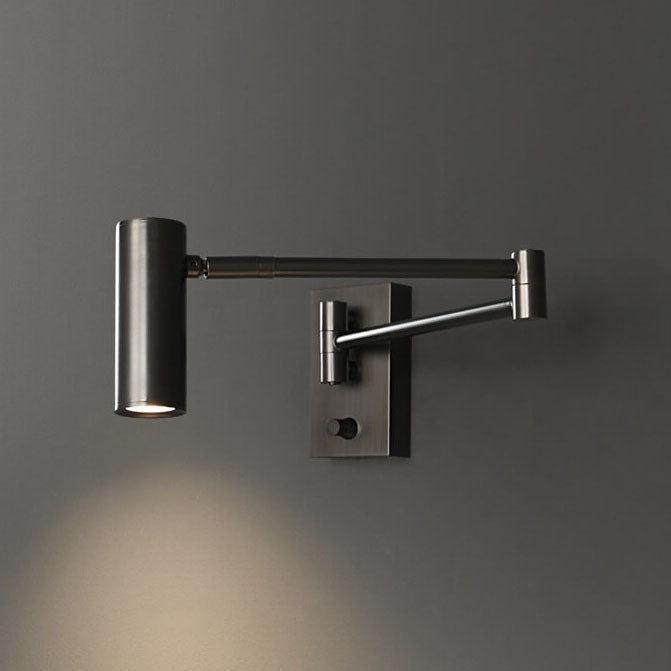 Nordic Luxury Copper Rotatable LED Reading Wall Sconce