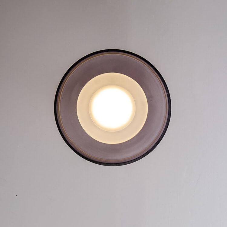 Nordic Vintage Round Hardware Glass LED Wall Sconce