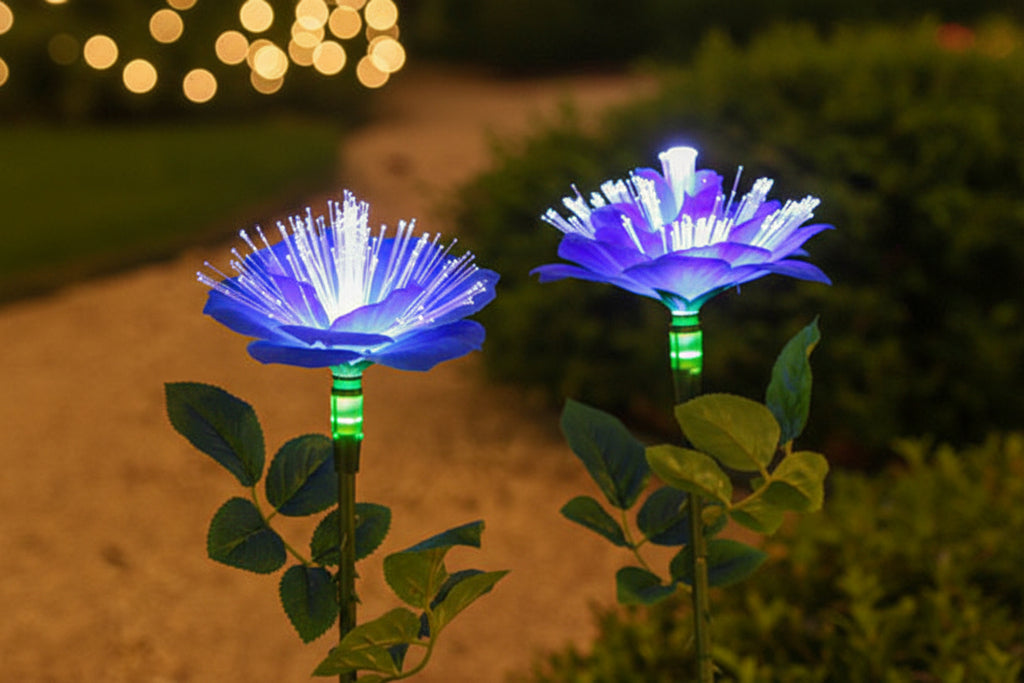 Modern Red Outdoor Stake Light