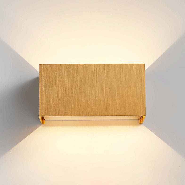 Nordic Minimalist Aluminum Square Flat Wall Sconce