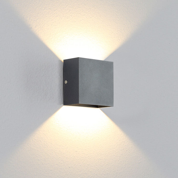 Modern Minimalist Square Aluminum LED Wall Sconce