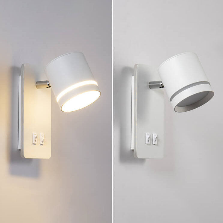 Contemporary Nordic Iron Square Spotlight Wall Sconce