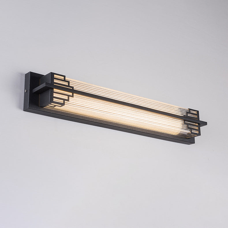Traditional Chinese Stainless Steel Glass LED Wall Light