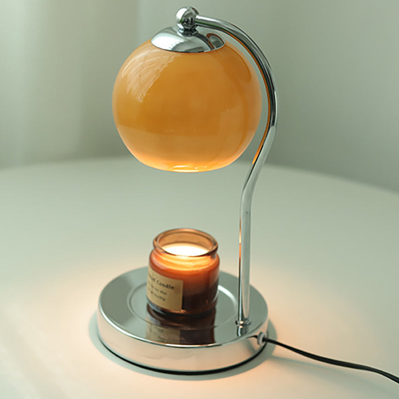 Modern Minimalist Orb Iron Glass 1-Light Melting Table Lamp
