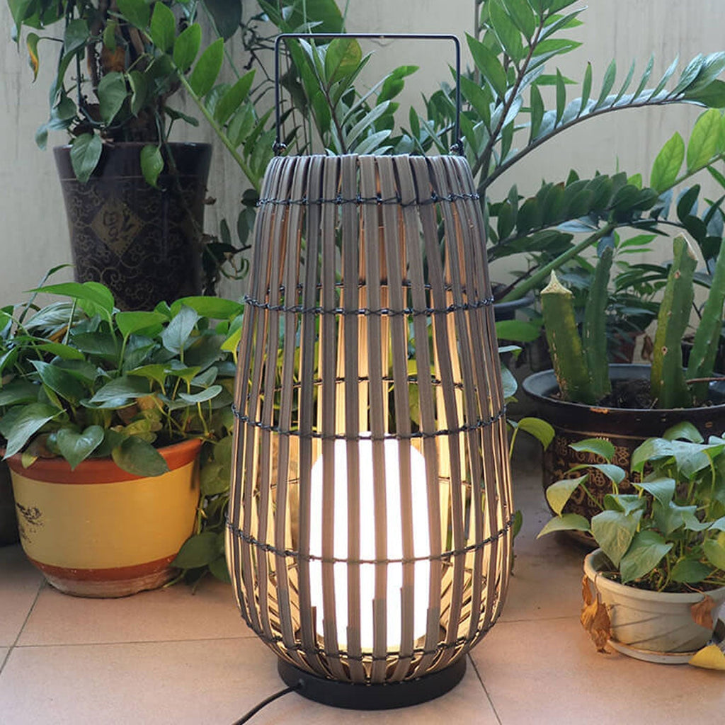 Modern Rattan Outdoor Stake Light