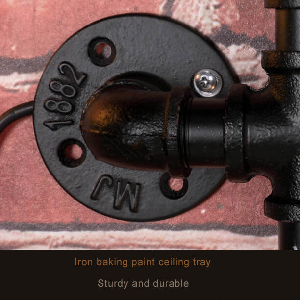 Industrial Maze Pipe 5-Light Wall Sconce