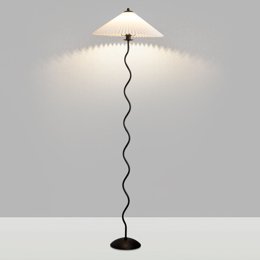 Vintage White Floor Lamp
