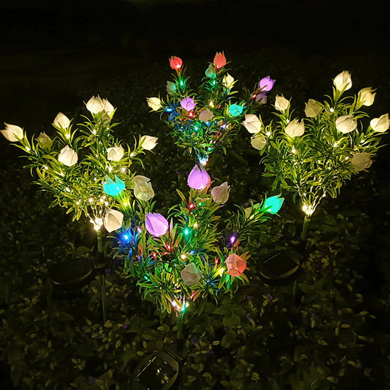 Contemporary White Outdoor Stake Light