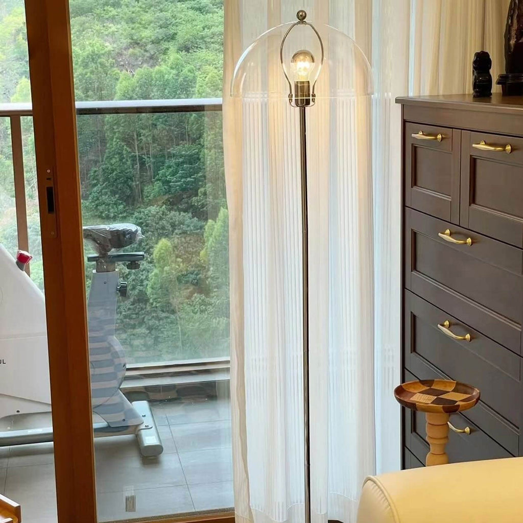 Retro Clear Glass Floor Lamp