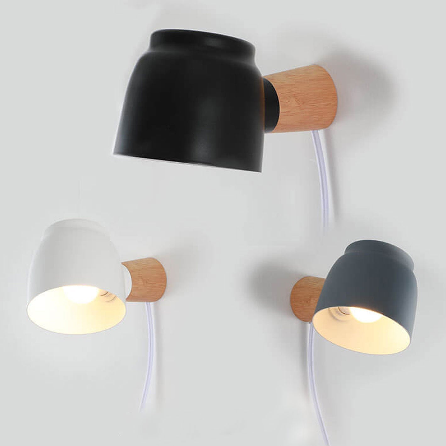 Nordic Minimalist Column Barrel Rotatable Wall Sconce