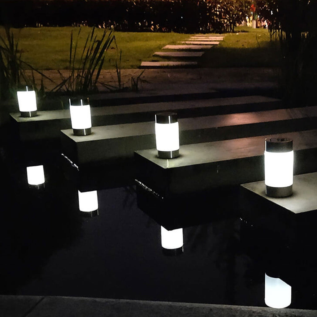Modern White Outdoor Stake Light