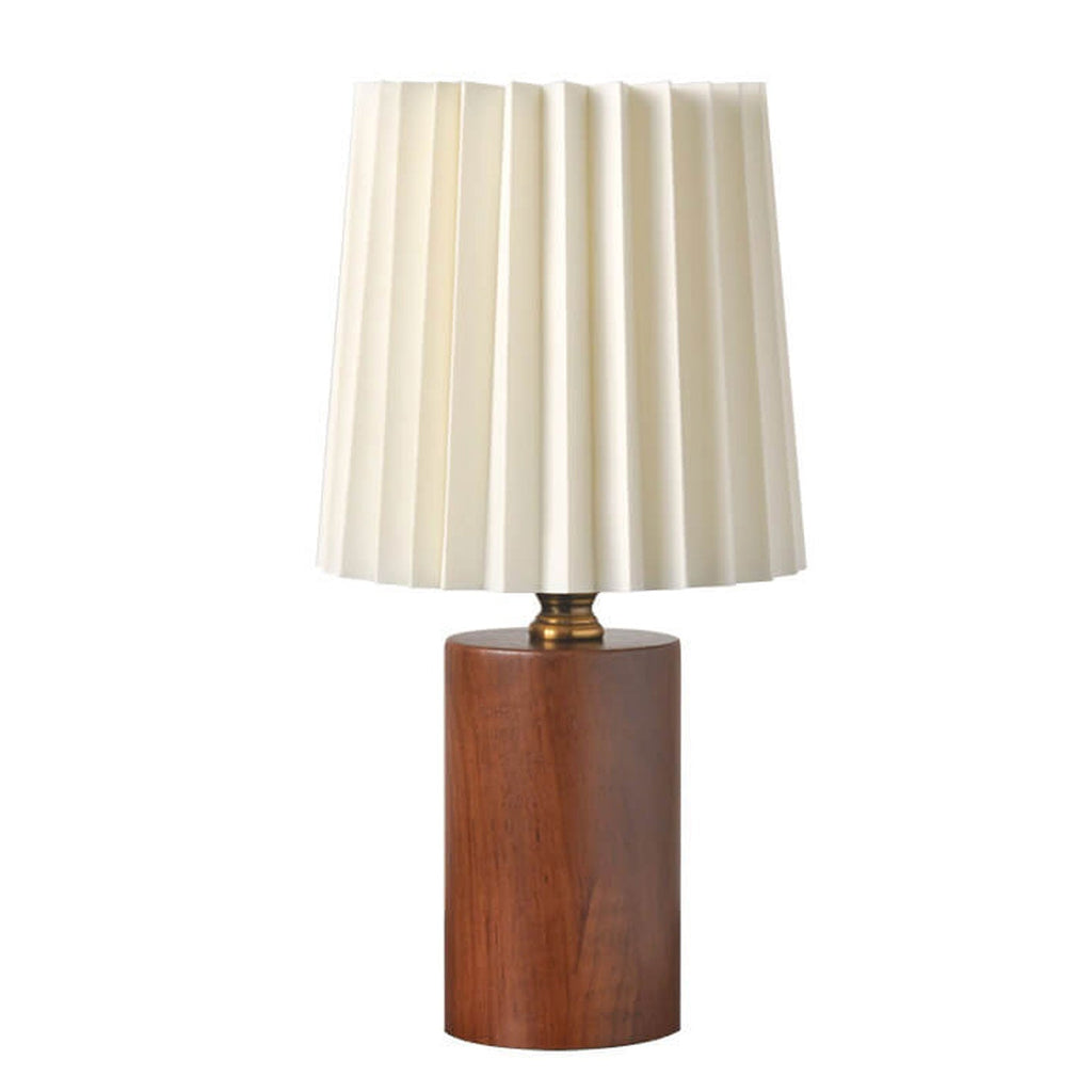 Elegant Vintage Korean Pleated Column Table Lamp Table Lamp